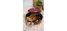 Fabuleuse Poêle Anti-Adhésive 8 en1 28 cm Bordeaux Rubis 4,5L