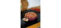 Fabuleuse Poêle Anti-Adhésive 8 en1 28 cm Bordeaux Rubis 4,5L