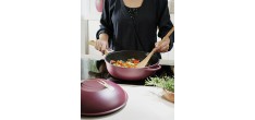 Fabuleuse Poêle Anti-Adhésive 8 en1 28 cm Bordeaux Rubis 4,5L