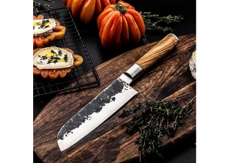 Olive Couteau Santoku 18 cm