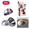 Zie dia RVS Halve Bolvorm  8 cm 4 stk