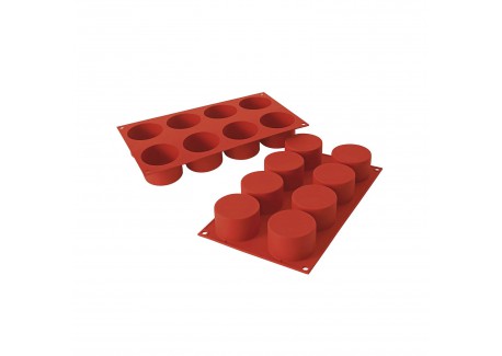 Moule en Silicone 8 Cylindres 4 cm