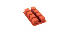 Siliconen Bakvorm 8 Cilinders 5 cm