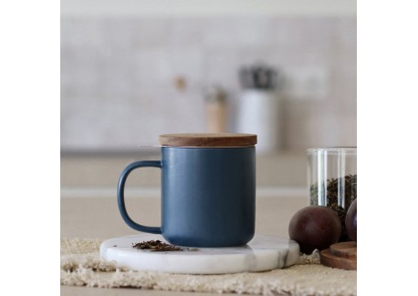 Tasse à Thé avec Infuseur 0,30 L Bleu Foncé