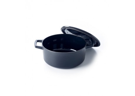Nori Ronde Gietijzeren Braadpan 5 L Zwart (26 cm)