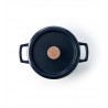 Zie dia Nori Ronde Gietijzeren Braadpan 5 L Zwart (26 cm)