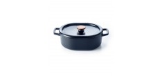 Nori Braadpan Gietijzer Ovaal 5,5 L Zwart (31 cm)
