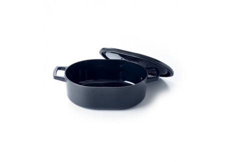 Nori Cocotte Fonte Ovale 5,5 L Noir (31 cm)