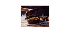 Nori Braadpan Gietijzer Ovaal 5,5 L Zwart (31 cm)