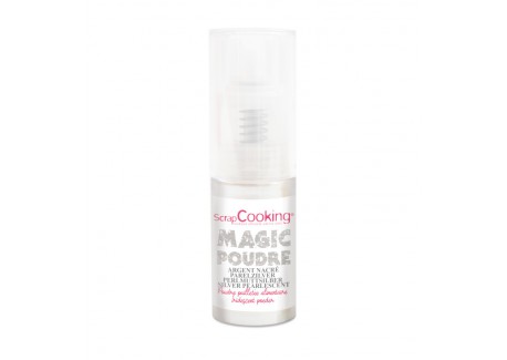 Magic Spray Poudre Pailletée Alimentaire Argent 7 g