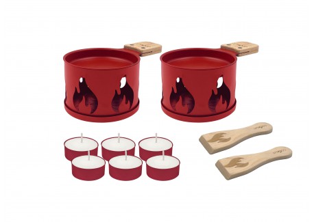 Lumi Raclette à la Bougie Duo Coffret Flame 