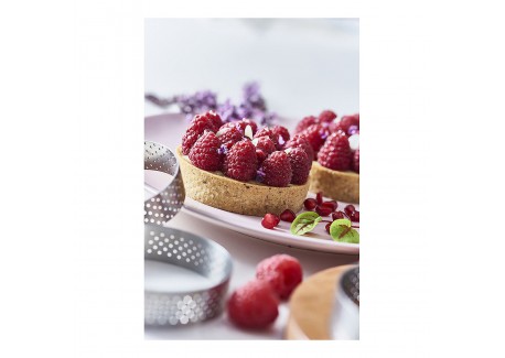 Geperforeerde Ronde Taartvorm Valrhona 8,5x2 cm