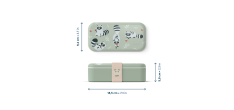 Foodie Bento LunchBox Kids Vert Raccoon 500 ml