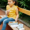 Zie dia Foodie Bento LunchBox Kids Raccoon Groen 500 ml