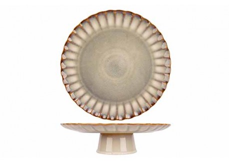 Astera Pearl Plat à Gateau sur Pied Nacre 32 cm