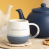 Voir la slide Mug Message But First, Coffee Bleu 340 ml