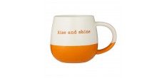 Koffiebeker Oranje 'Rise and Shine' 340 ml