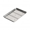 Zie dia Japans Serveerbord met RVS Rooster 21,5x15 cm
