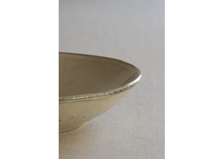 Organic Assiette Creuse Beige Crème 23,5 cm