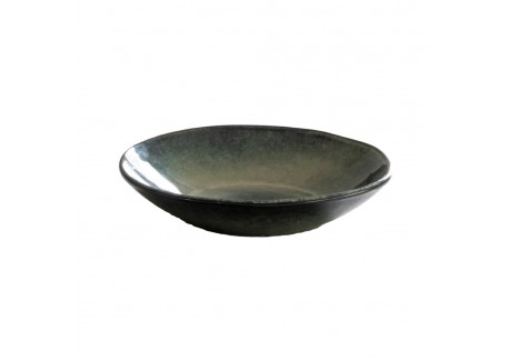 Organic Assiette Creuse Vert de Gris 23,5 cm