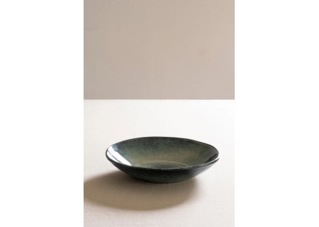 Organic Assiette Creuse Vert de Gris 23,5 cm