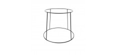 Houder voor Visschotel Mat Zwart 25x21x20 cm
