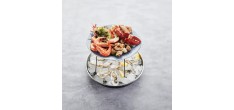 Support pour Plateau de Fruits de Mer Noir Mat 25x21x20 cm