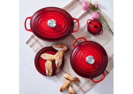 Kenmerkende Le Creuset roestvrijstalen braadpanknop 4,7 cm