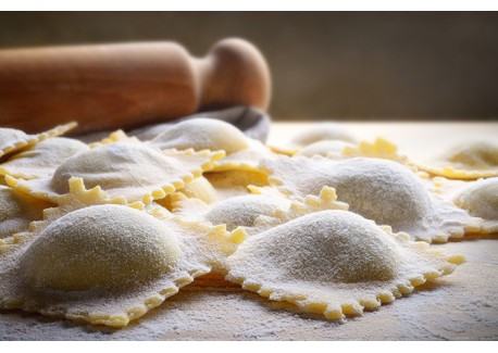 Moule Raviolini 24 pcs avec Rouleau 4,7x4,7 cm