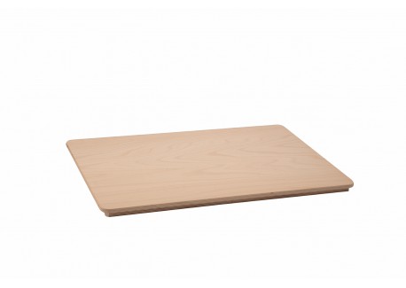 Houten kneedplank met schraper en Hoes 75x50 cm