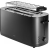 Zie dia Enfinigy Black Toaster Broodrooster Zwart met Broodjeswarmer