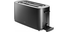 Enfinigy Black Toaster Grille-Pain Noir avec Chauffe-Viennoiseries 