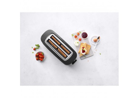 Enfinigy Black Toaster Broodrooster Zwart met Broodjeswarmer
