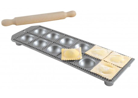 Ravioliplank 12 dlg met Rolstok 5,2x5,2 cm
