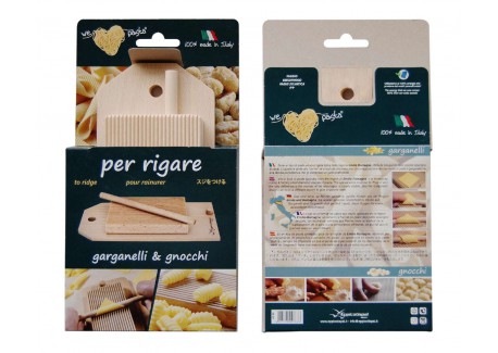 Gnocchi/Garganelli houten pastabordset