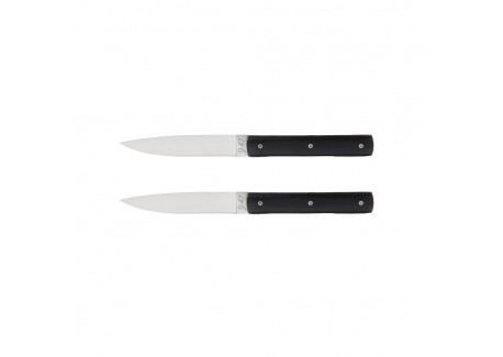 9.47 Coffret Couteaux de Table Gris Anthracite 2 pcs 