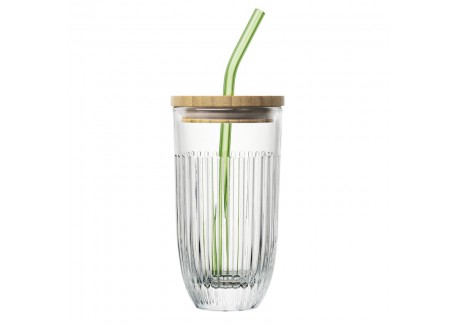 Ouessant Smoothieglas met Deksel en Rietje 45 cl