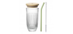 Ouessant Smoothieglas met Deksel en Rietje 45 cl