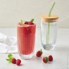 Voir la slide Ouessant Verre à Smoothie avec Couvercle et Paille 45 cl
