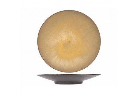 Divine Moon Dinerbord Antraciet Grijs/Oker 28 cm