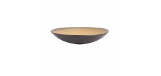 Divine Moon Assiette Creuse Gris Anthracite/Ocre 26,5 cm 