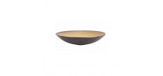 Divine Moon Assiette Creuse Gris Anthracite/Ocre 21 cm 