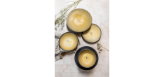 Divine Moon Assiette Creuse Gris Anthracite/Ocre 21 cm 