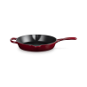 Zie dia Koekenpan Ronde Gietijzeren 26 cm Rhône Rood