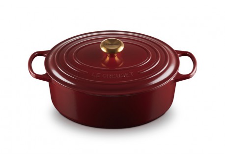 Cocotte Fonte Signature Ovale 6,3 L Rouge Rhône (31 cm)