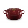 Voir la slide Cocotte Fonte Signature Ovale 6,3 L Rouge Rhône (31 cm)