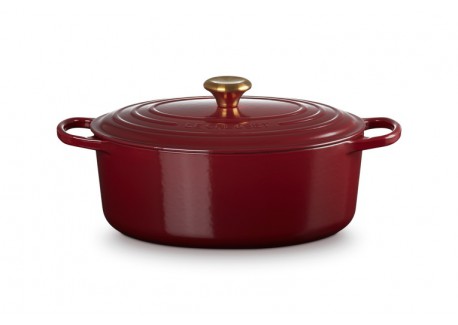 Cocotte Fonte Signature Ovale 6,3 L Rouge Rhône (31 cm)