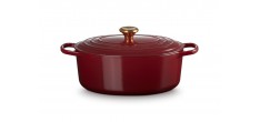 Cocotte Fonte Signature Ovale 6,3 L Rouge Rhône (31 cm)