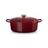 Zie dia Signature Ovale Gietijzeren Stoofpot 6,3 L Rhône Rood (31 cm)