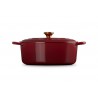 Voir la slide Cocotte Fonte Signature Ovale 6,3 L Rouge Rhône (31 cm)